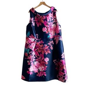 Talbots RSVP floral cocktail dress size 18 18W